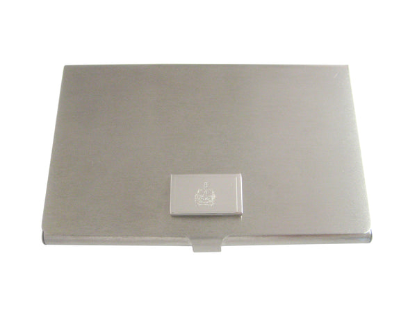 Silver Toned Etched Vermont State Flag Business Card Holder