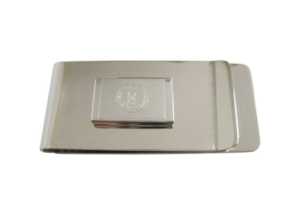 Silver Toned Etched Virginia State Flag Money Clip