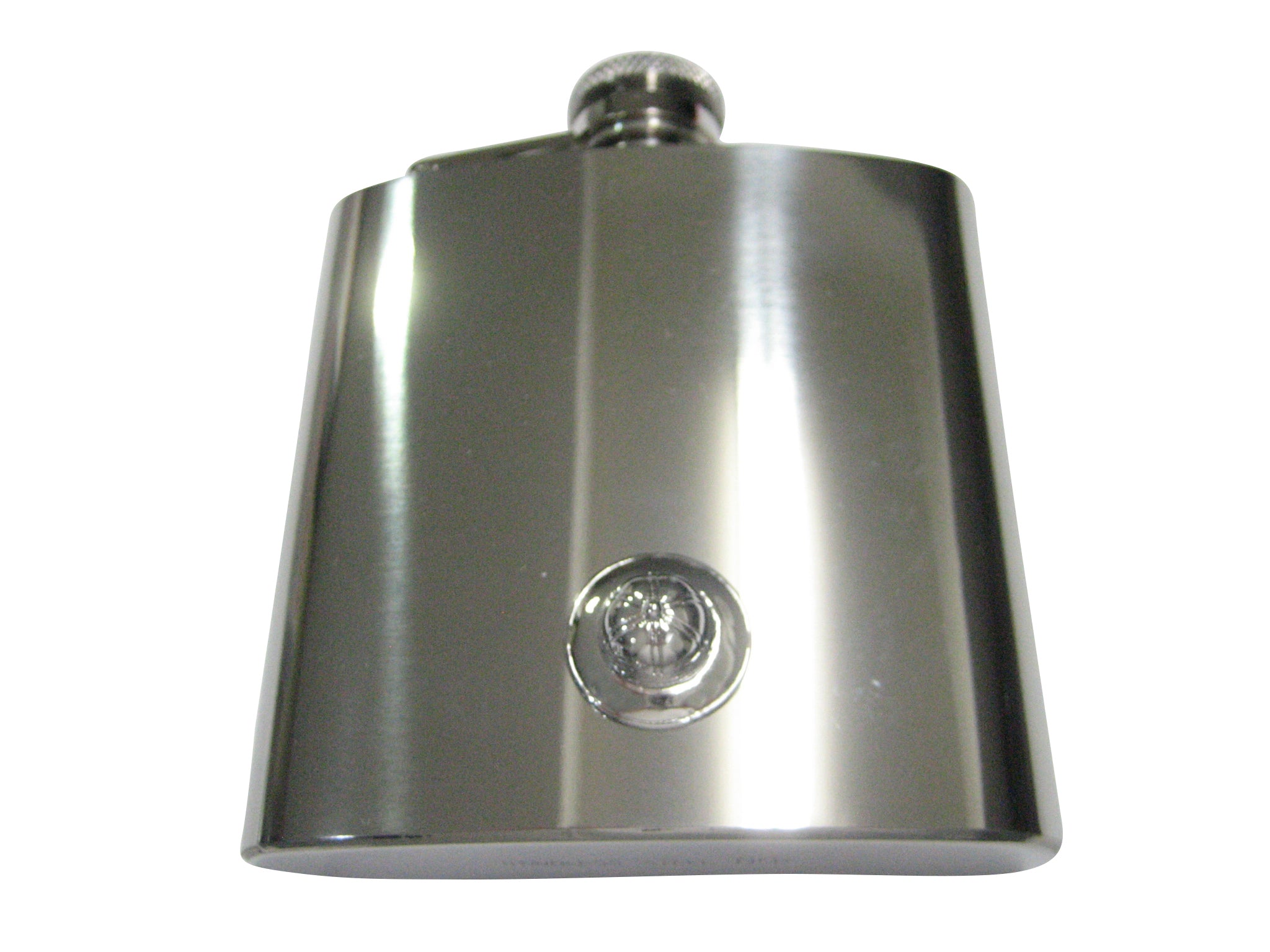 Silver Toned Explorers Hat 6oz Flask