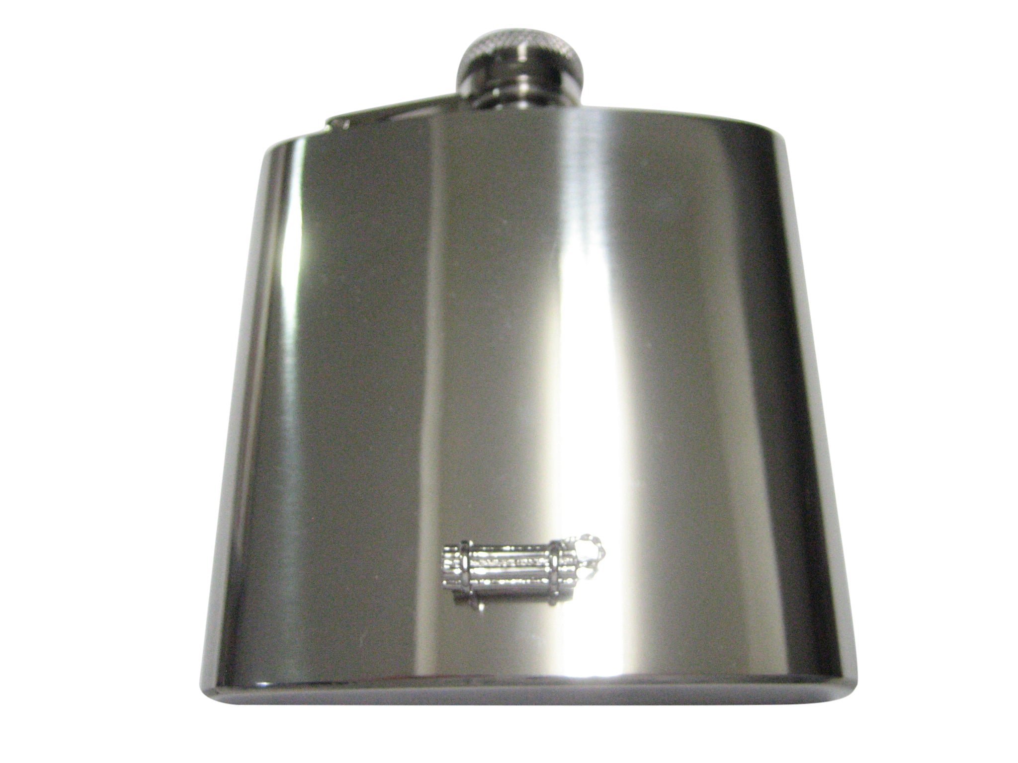 Silver Toned Explosive Dynamite 6oz Flask