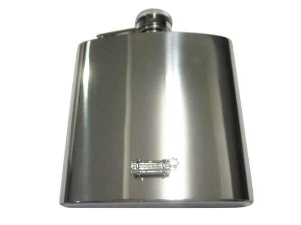 Silver Toned Explosive Dynamite 6oz Flask