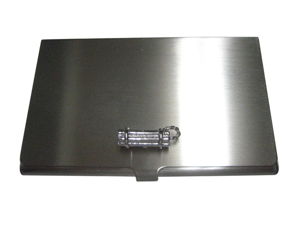 Silver Toned Explosive Dynamite Business Card Holder