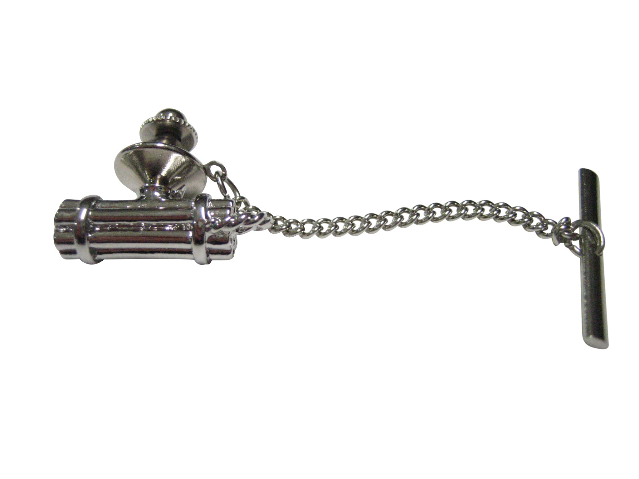 Silver Toned Explosive Dynamite Tie Tack