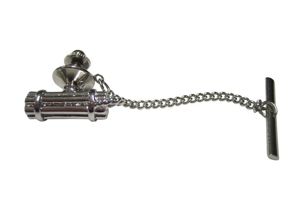Silver Toned Explosive Dynamite Tie Tack