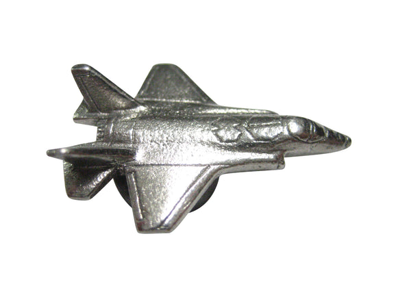 Silver Toned F35 Fighter Jet Plane Magnet