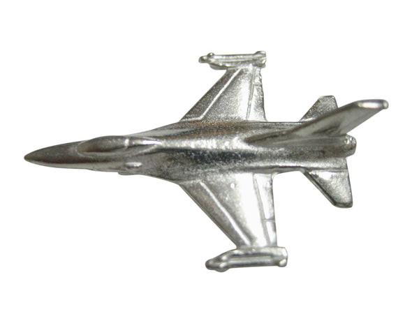 Silver Toned Falcon Jet Plane Pendant Magnet
