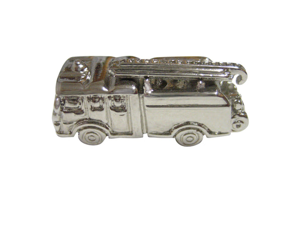 Silver Toned Fire Engine Truck Magnet