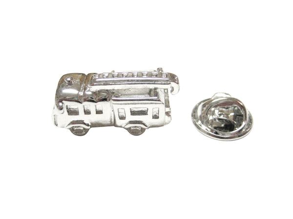 Silver Toned Fire Truck Engine Lapel Pin