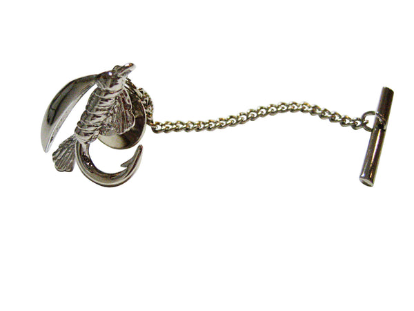 Silver Toned Fly Fishing Fisherman Tie Tack