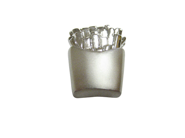 Silver Toned French Fry Magnet