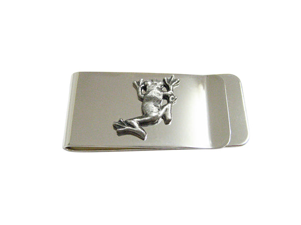 Silver Toned Frog Money Clip