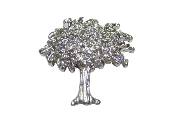 Silver Toned Full Tree Design Magnet