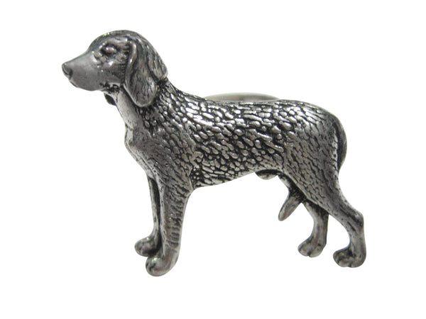 Silver Toned German Wire Haired Dog Adjustable Size Fashion Ring