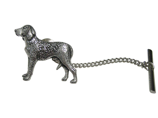 Silver Toned German Wire Haired Dog Tie Tack