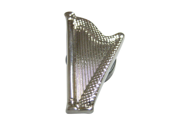 Silver Toned Harp Musical Instrument Magnet