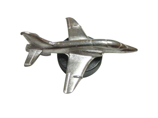 Silver Toned Hawk Plane Magnet
