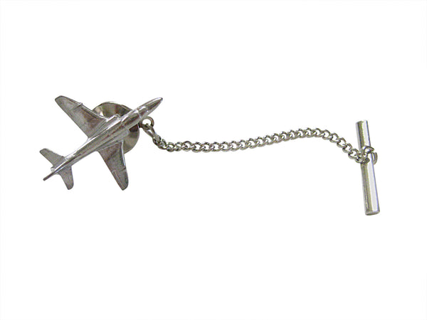 Silver Toned Hawk Plane Tie Tack