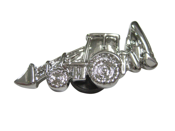 Silver Toned Heavy Machinery Excavator Digger Machine Magnet