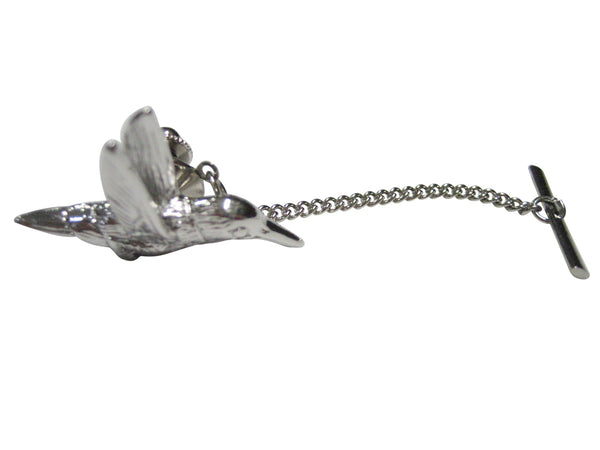 Silver Toned Hummingbird Tie Tack