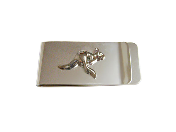 Silver Toned Kangaroo Money Clip