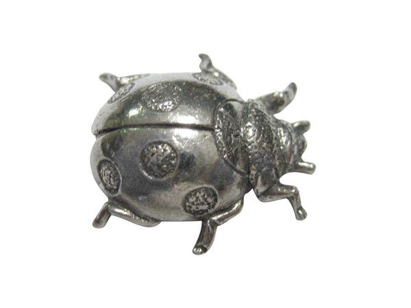 Silver Toned Ladybug Bug Insect Magnet