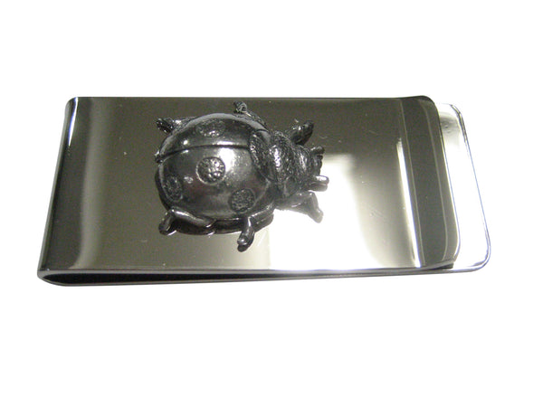 Silver Toned Ladybug Bug Insect Money Clip