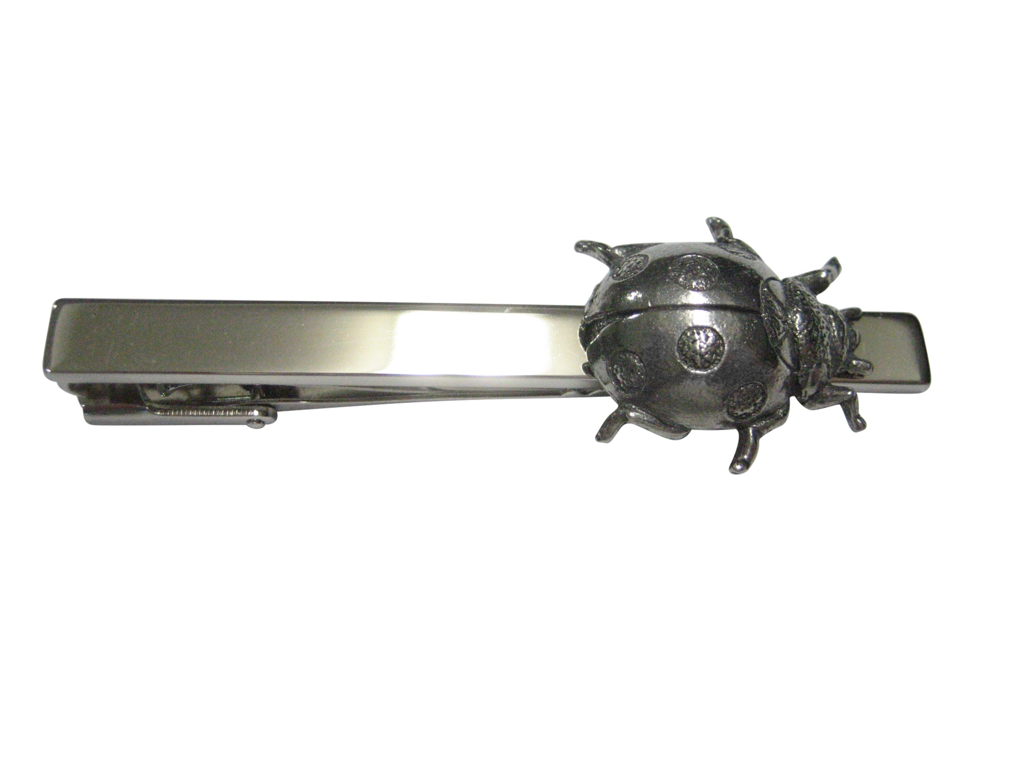 Silver Toned Ladybug Bug Insect Tie Clip