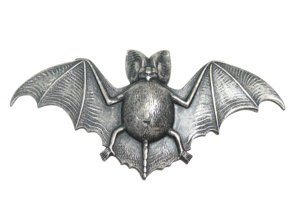 Silver Toned Large Bat Magnet
