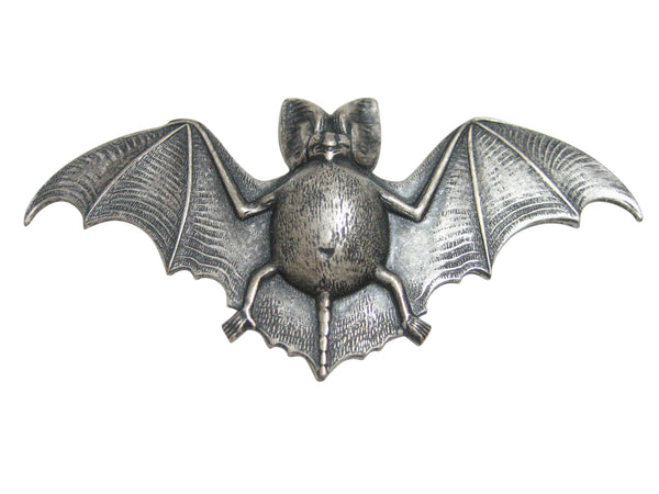 Silver Toned Large Bat Pendant Magnet