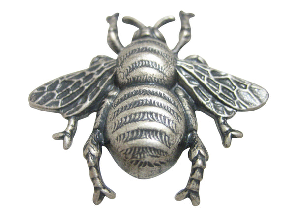Silver Toned Large Bee Bug Insect Pendant Magnet