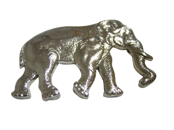 Silver Toned Large Elephant Pendant Magnet