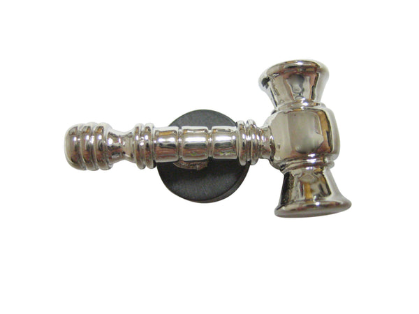 Silver Toned Law Auctioneer Gavel Magnet