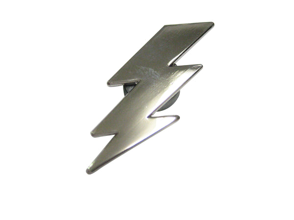 Silver Toned Lightning Bolt Magnet
