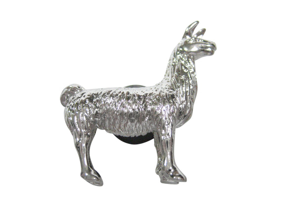 Silver Toned Llama Magnet