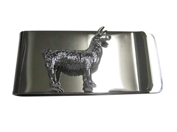 Silver Toned Llama Money Clip