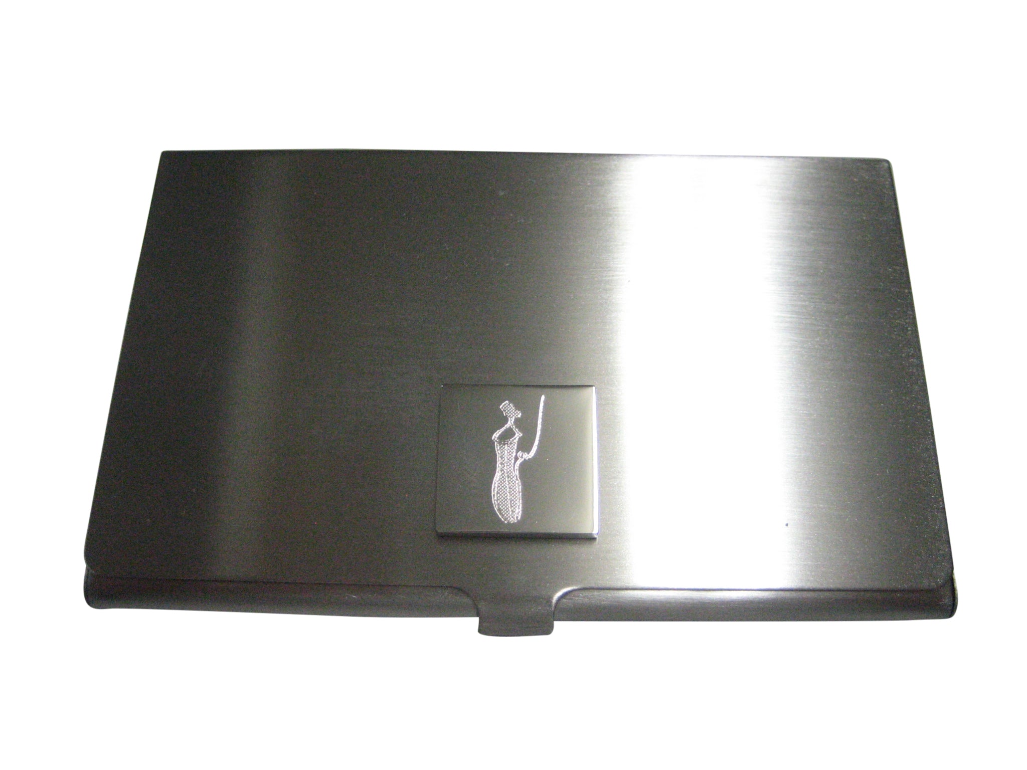 Silver Toned Nepenthes Pitcher Carnivorous Plant Business Card Holder