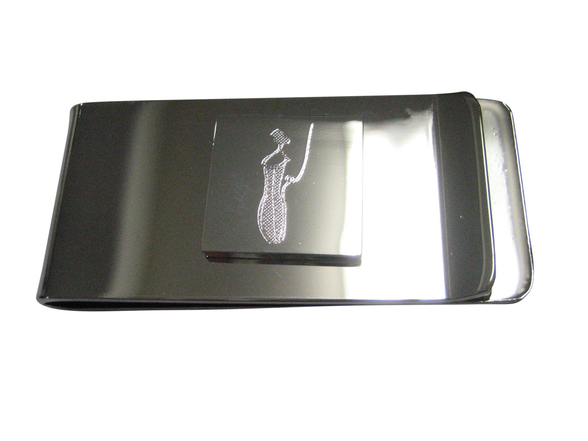 Silver Toned Nepenthes Pitcher Carnivorous Plant Money Clip