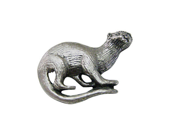 Silver Toned Otter Magnet