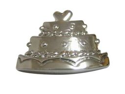 Silver Toned Pastry Chef Cake Magnet