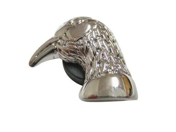 Silver Toned Pheasant Bird Head Magnet