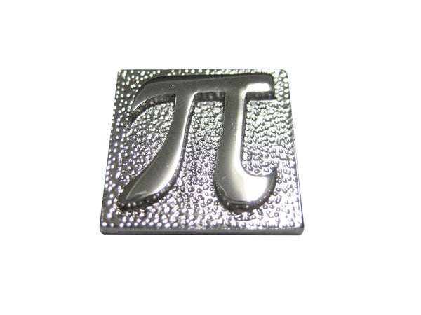 Silver Toned Pi Symbol Magnet