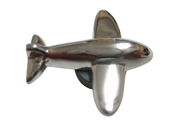Silver Toned Plane Magnet
