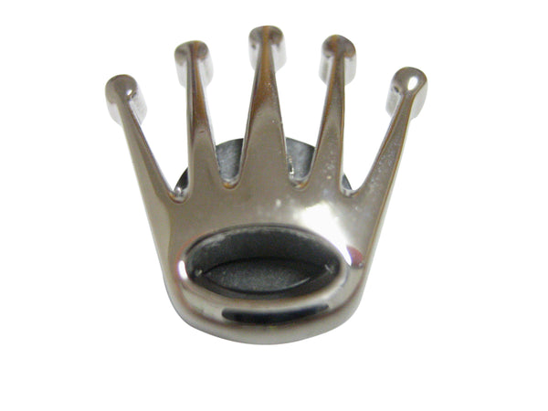 Silver Toned Pointy Crown Magnet