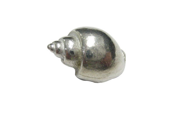 Silver Toned Pointy Snail Magnet