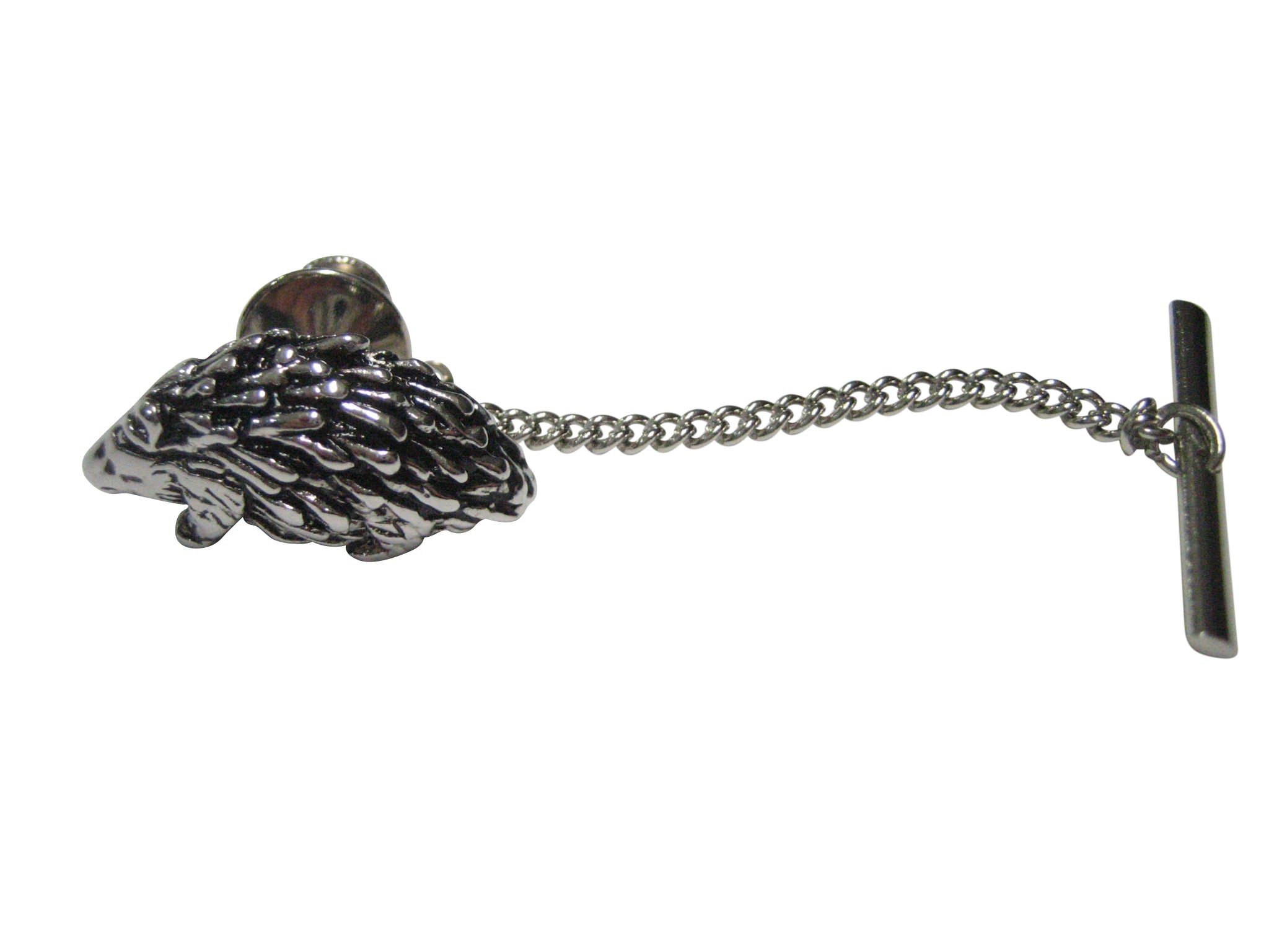Silver Toned Porcupine Tie Tack