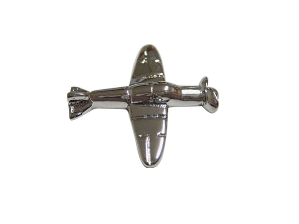 Silver Toned Propellor Plane Magnet