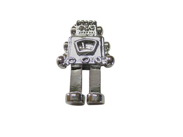 Silver Toned Retro Robot Magnet