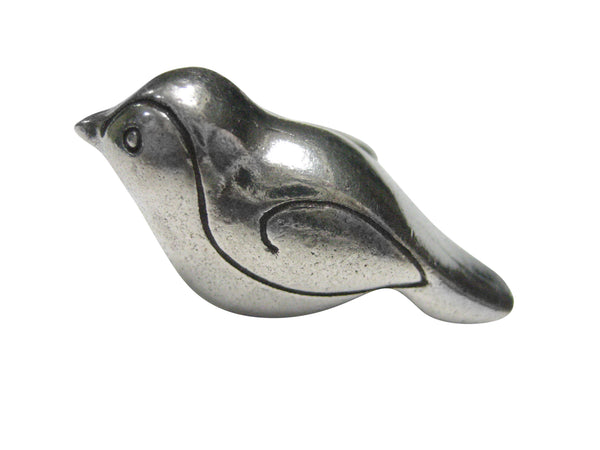 Silver Toned Round Bird Adjustable Size Fashion Ring