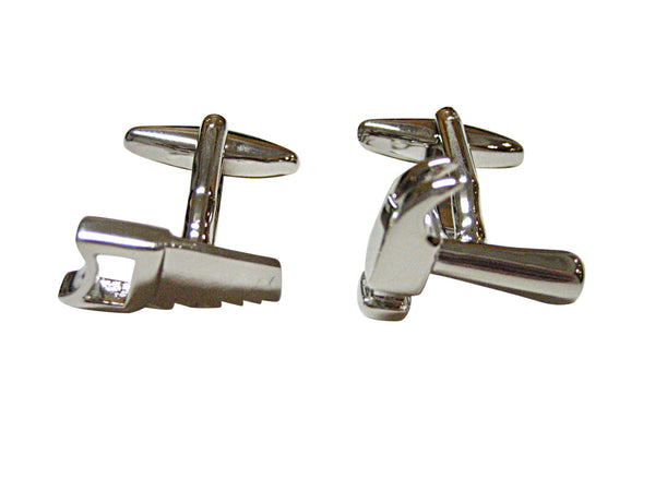 Silver Toned Saw and Hammer Cufflinks