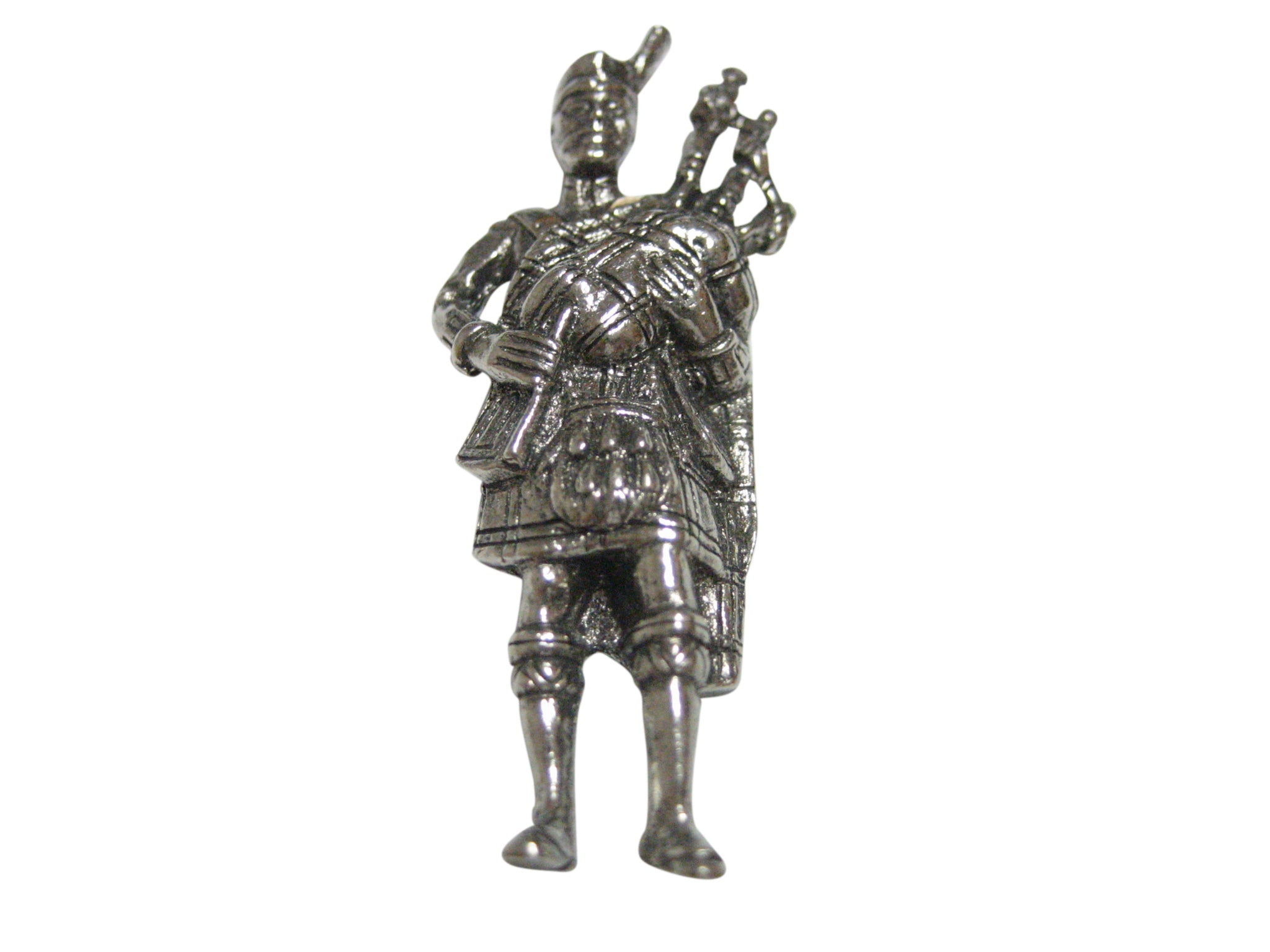 Silver Toned Scottish Bag Piper Pendant Magnet